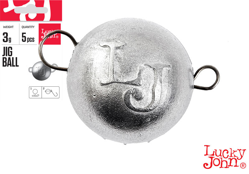Lucky John Jig Ball-Cheburashka 3gr 5τεμ.