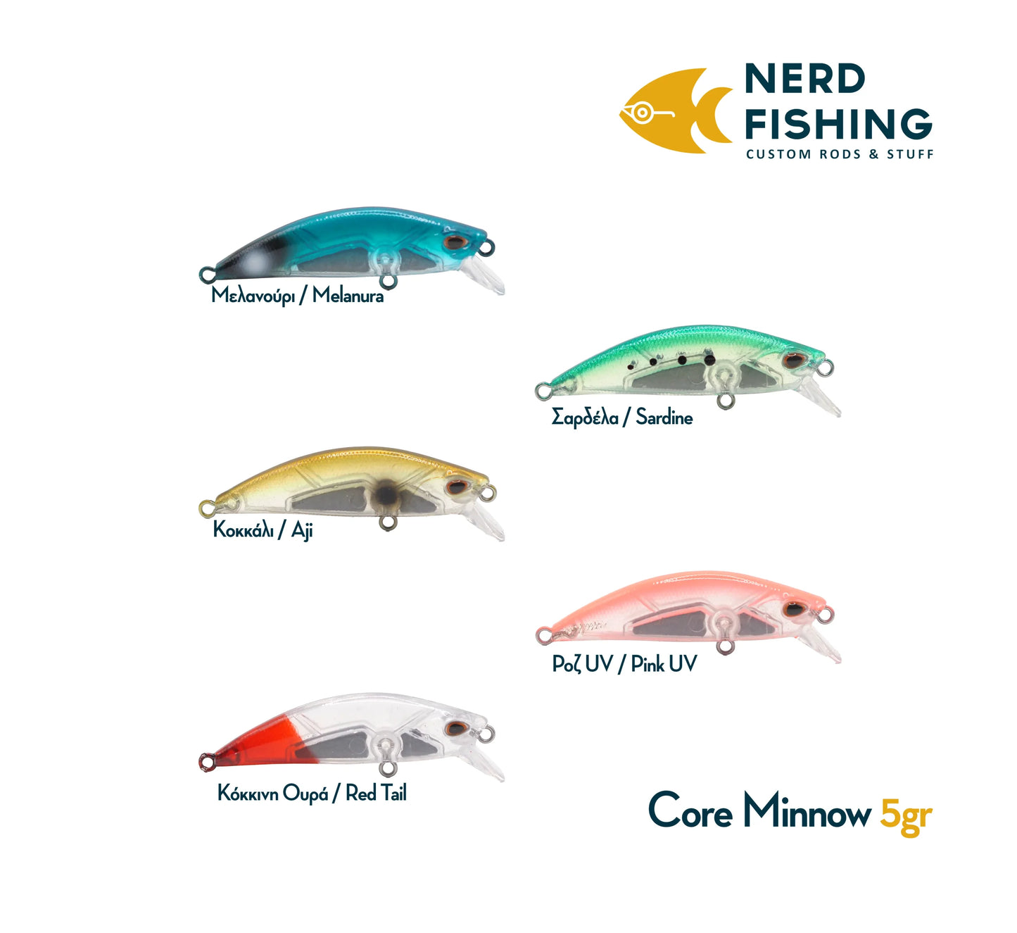 NerdFishing “CORE Minnow” 5εκ 5γρ
