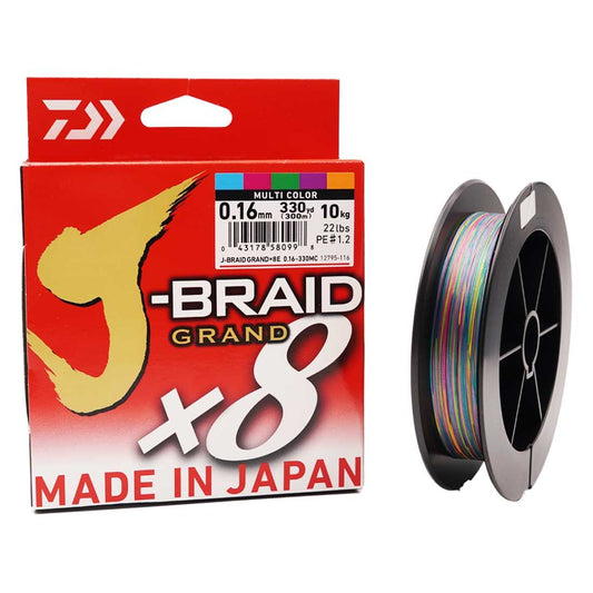 Daiwa J Braid Grand 8X – Πολύχρωμο 300m